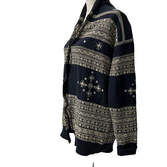 Ralph Lauren Nordic Classic Americana Rustic Cabin Folk Cardigan Sweater Size XS - Picture 2 of 10